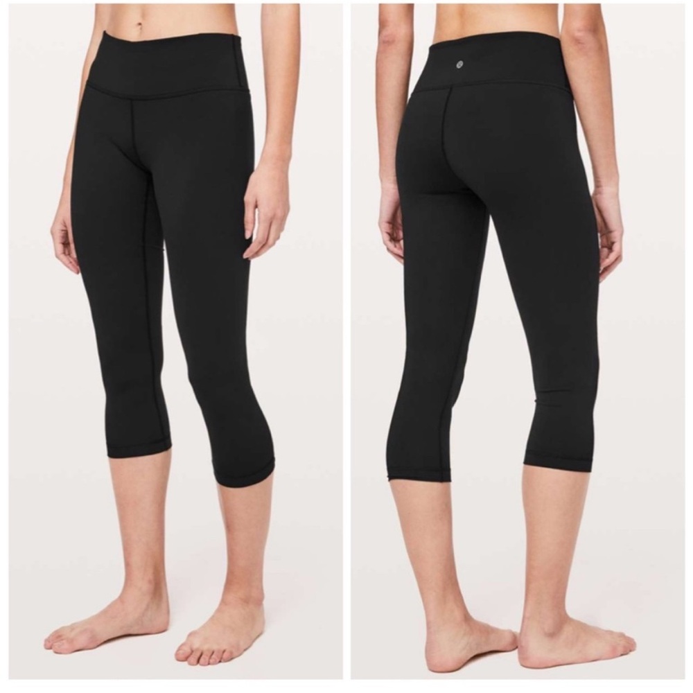 Lululemon Wunder Under Crop *Mid-Rise Full-On‎ Luxtreme 21" Size 6